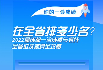 你的一診成績，在全省多少名？2022屆成都一診成績與劃線、全省位次換算全攻略